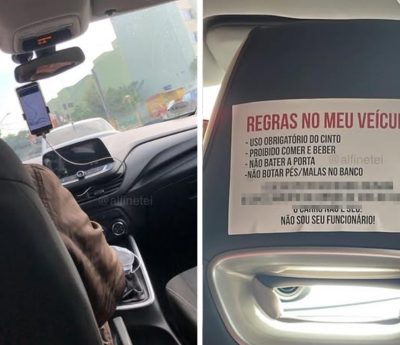 mensaje conductora taxi