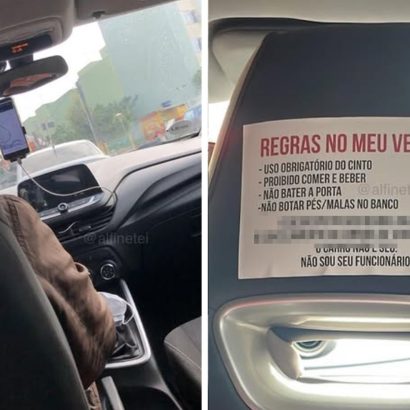 Pide un taxi y alucina con el cartel que pegó la conductora: en España, impensable