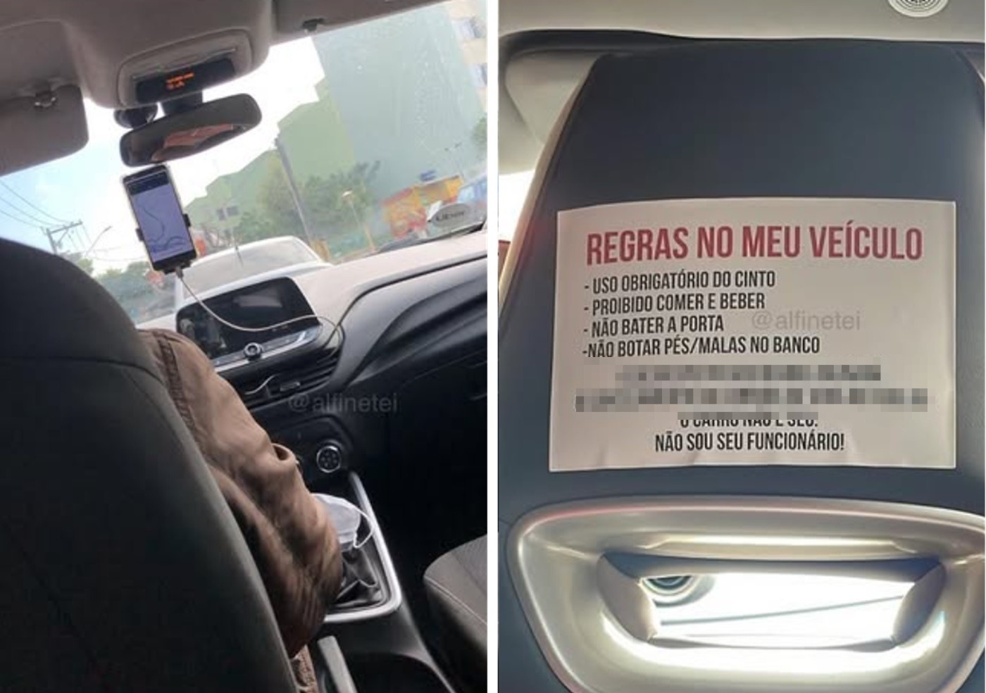 mensaje conductora taxi