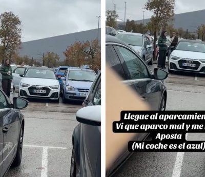 viral coche mal aparcado