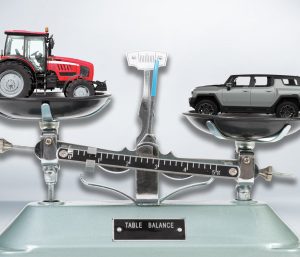 Balanza tractor coche