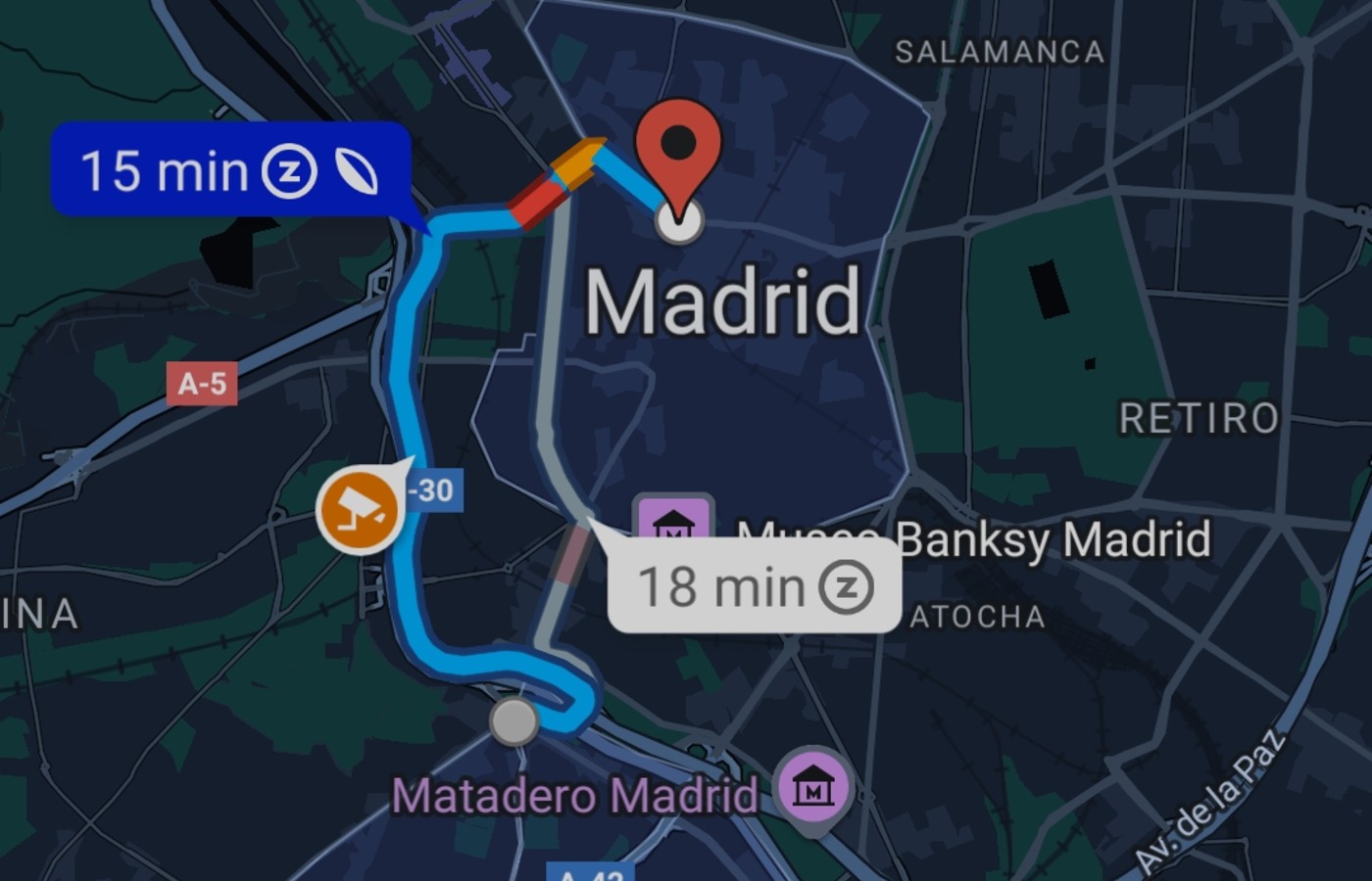 Google Maps ZBE