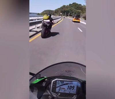 Motorista infracción