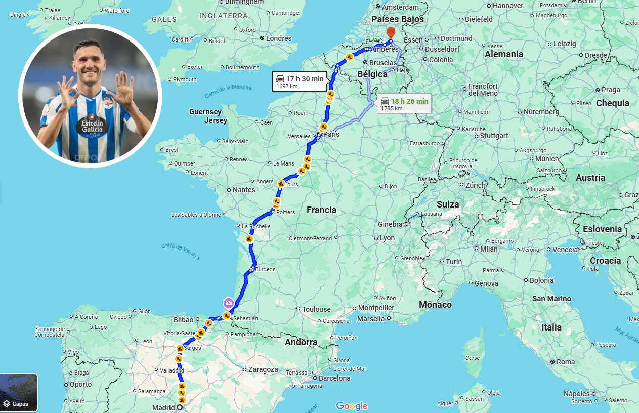 lucas perez trayecto coche