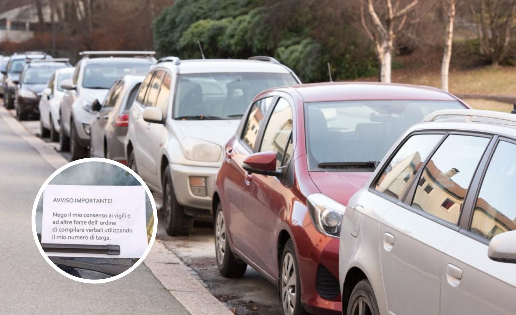 nota coche mal aparcado