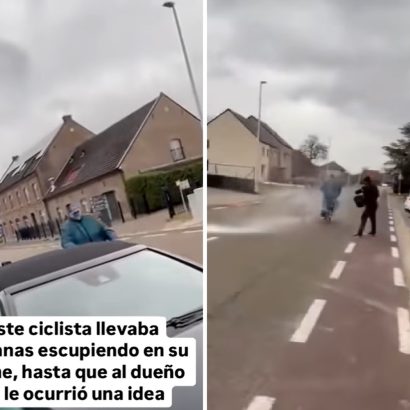 Este ciclista escupió durante semanas sobre el mismo coche: recibió una venganza que jamás olvidará