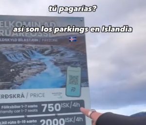 Aparcamiento Islandia