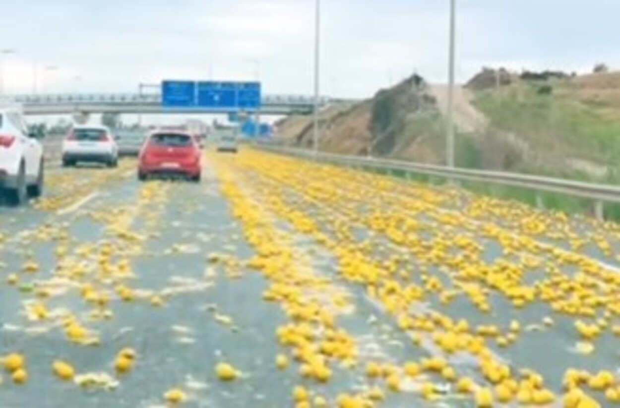 Limones en la carretera