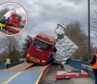 accidente camión puente francia