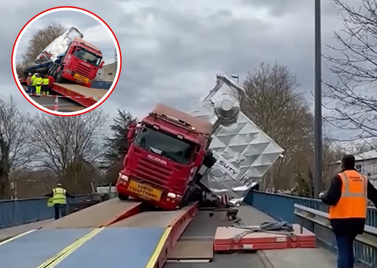 accidente camión puente francia