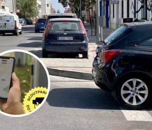 aplicación coche mal aparcado