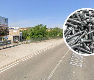 carretera clavos tornillos