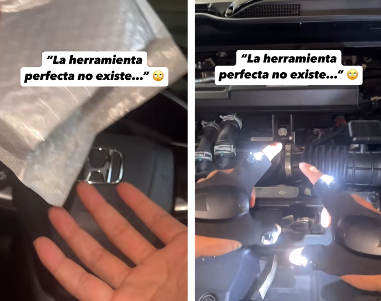 guantes con linterna