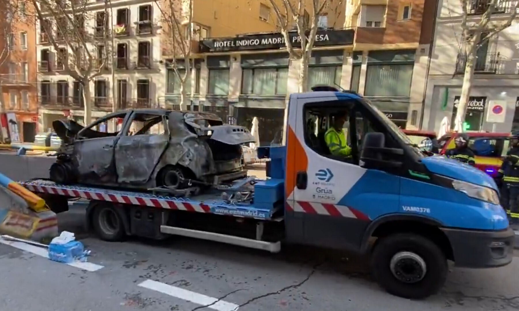 extinguir incendio coches eléctricos