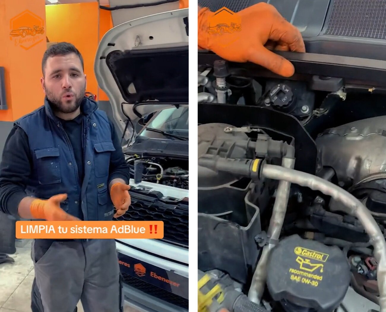 mecánico coche adblue