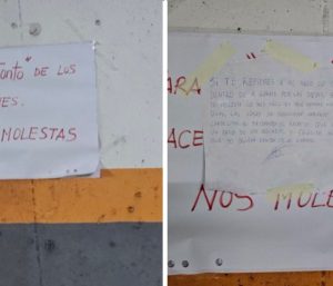 mensaje nota viral aparcamiento