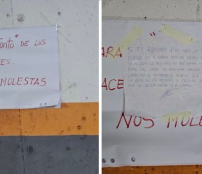 mensaje nota viral aparcamiento