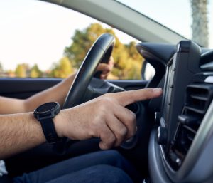 pantalla coche botones