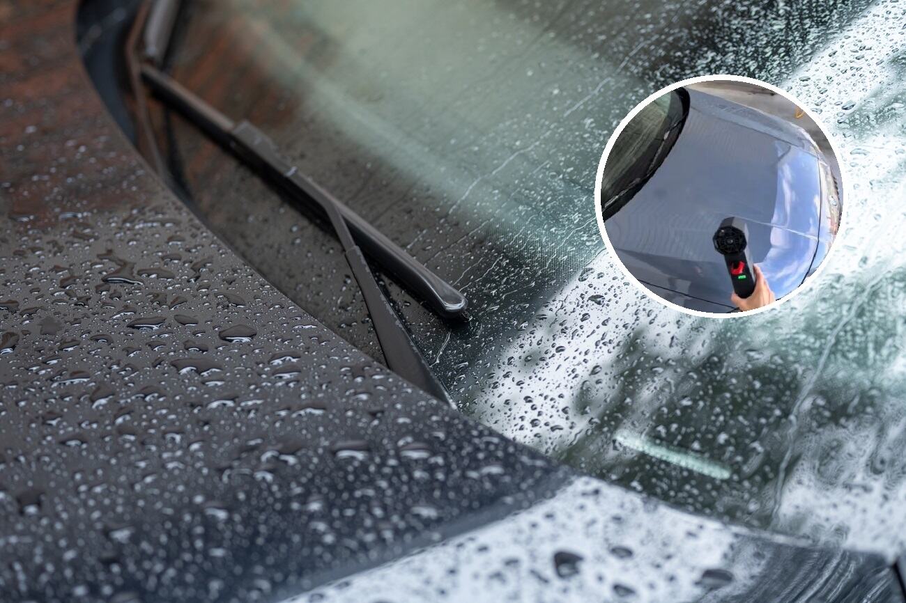 truco quitar gotas lluvia coche