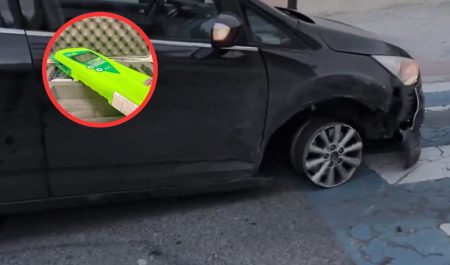 coche sin neumático Granada