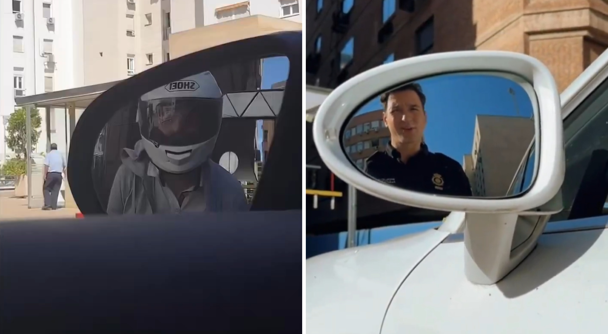 estafa retrovisor policia nacional