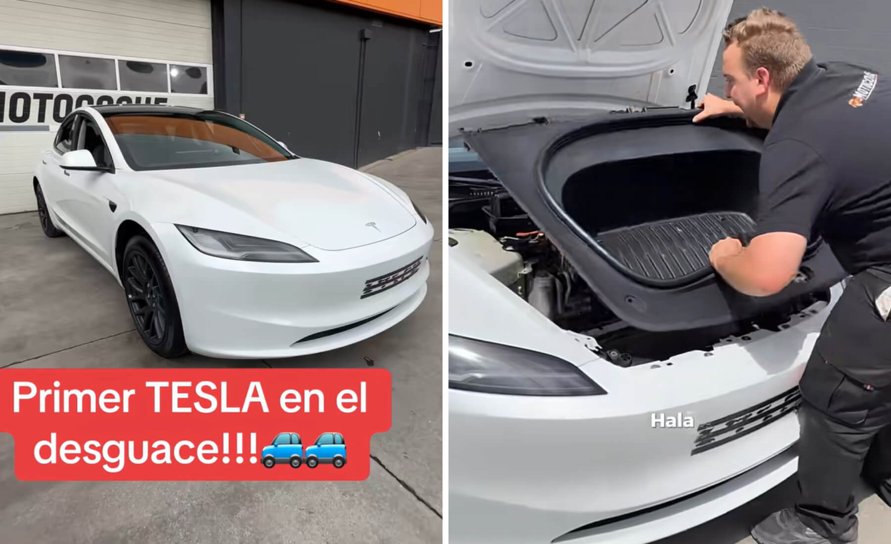 tesla desguace hueco delantero