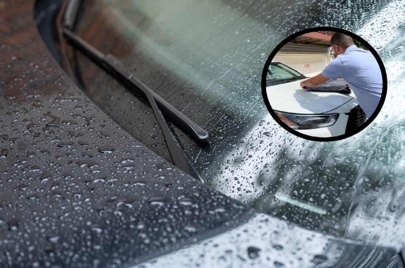 toalla microfibra coche gotas