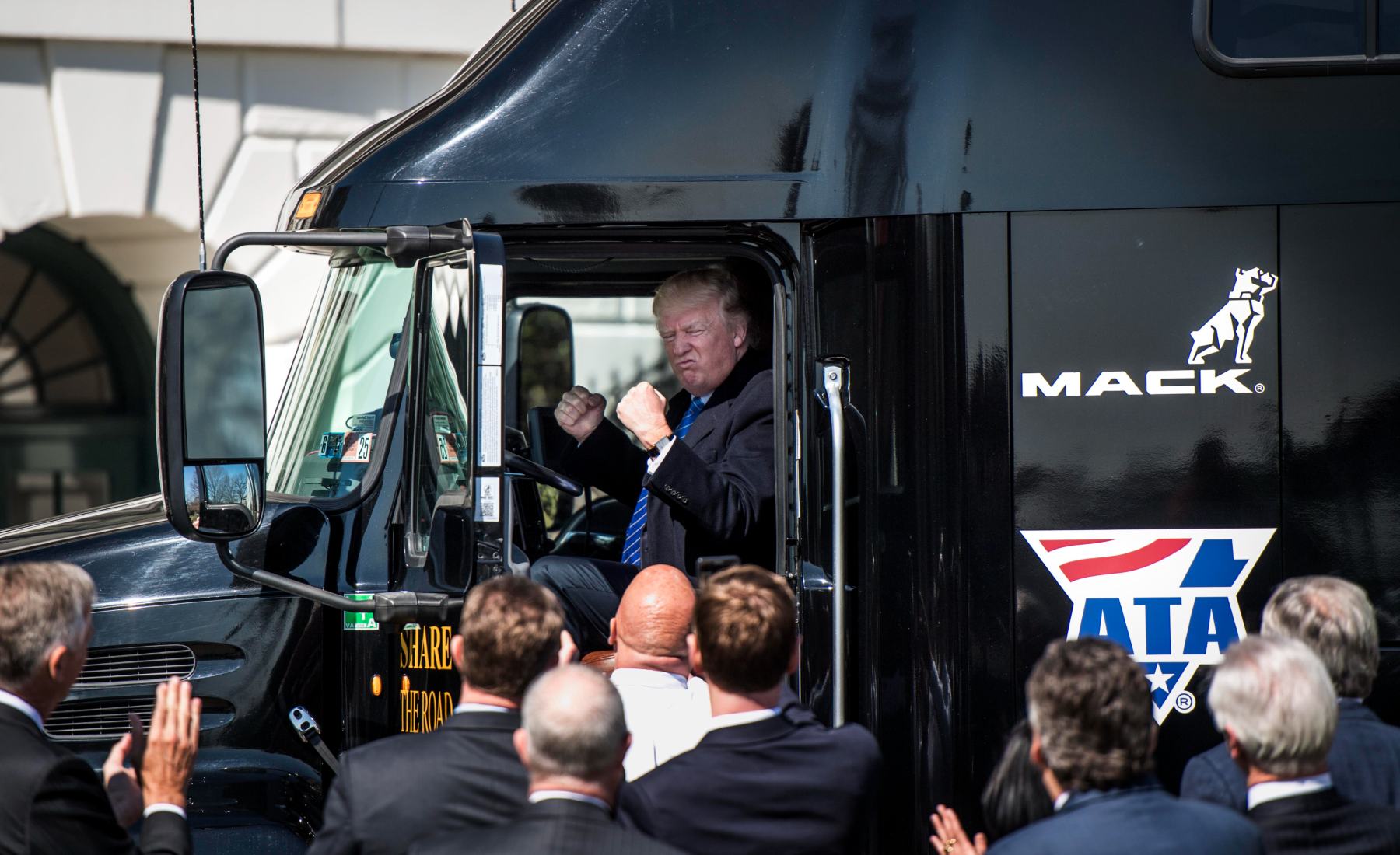 Donald Trump camionero