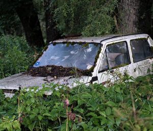 fiat panda abandonado