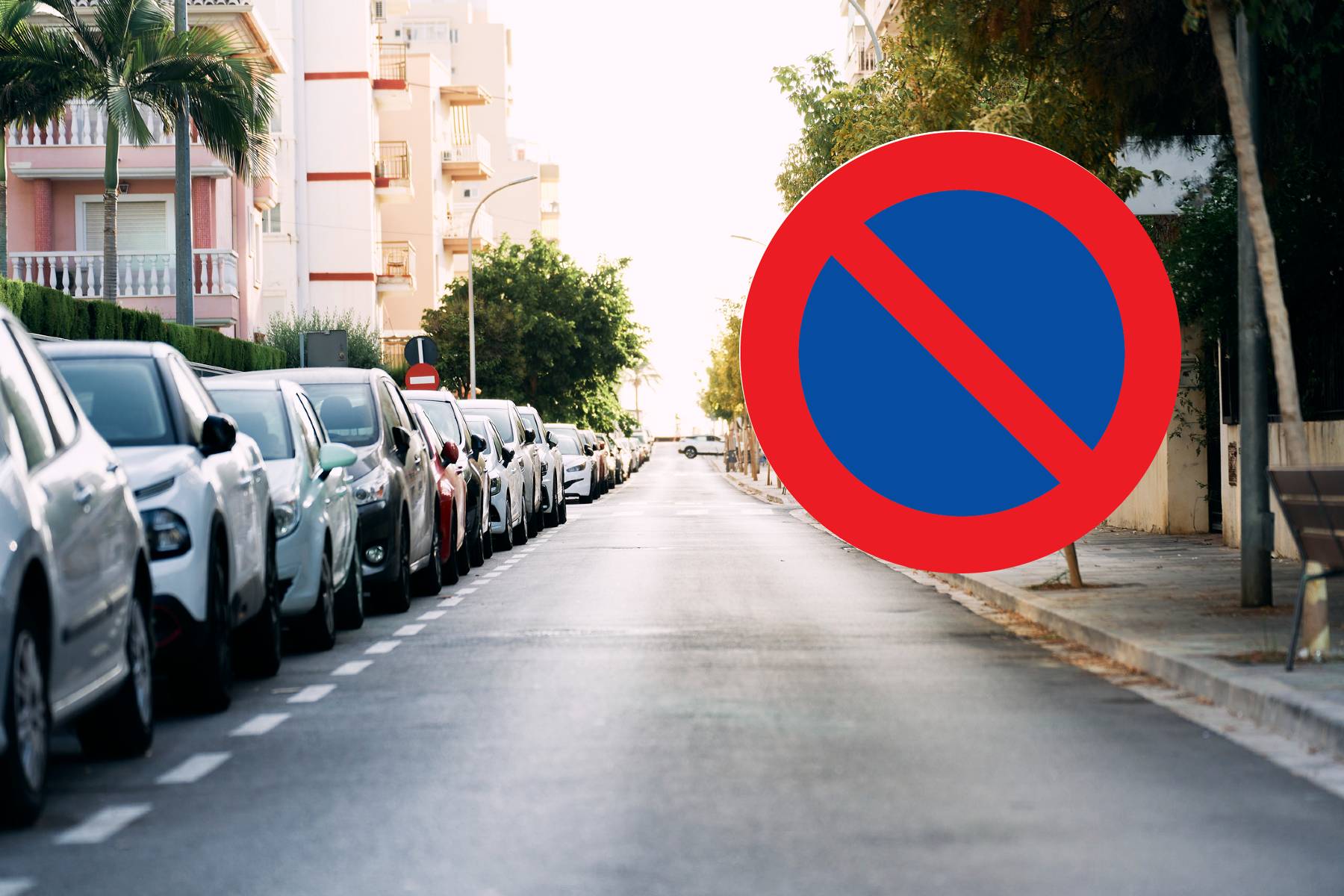 prohibido aparcar señal