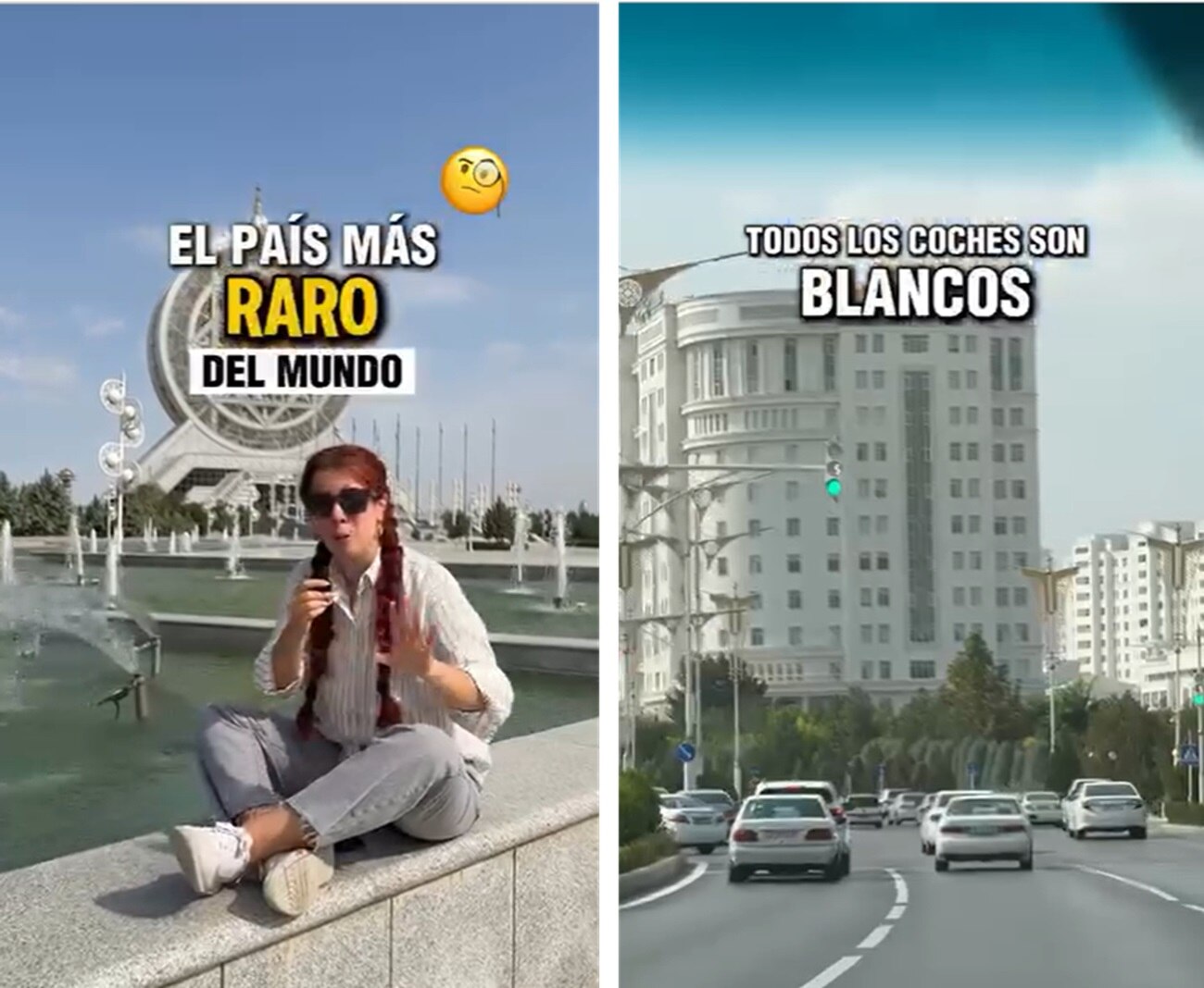 coches blancos Turkmenistán