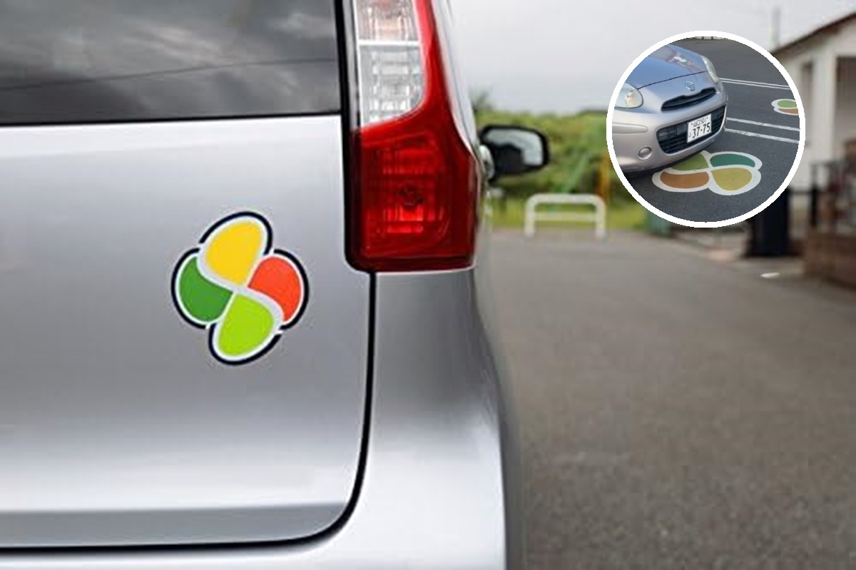 pegatina coche adulto mayor