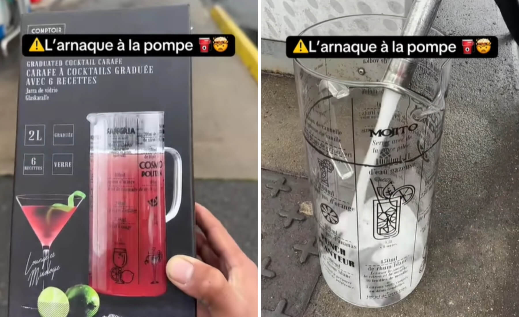 prueba probeta gasolinera