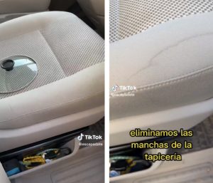 truco olla limpieza coche tapicería