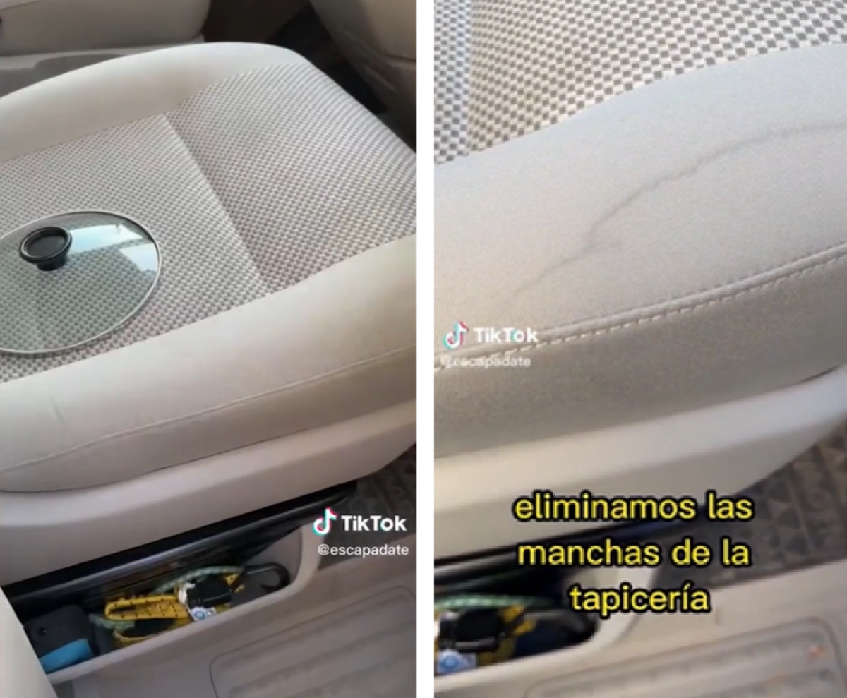 truco olla limpieza coche tapicería