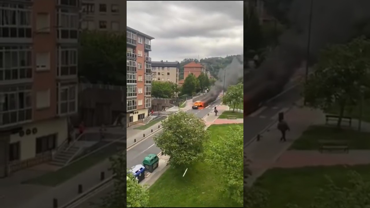 Incendio coche Bilbao