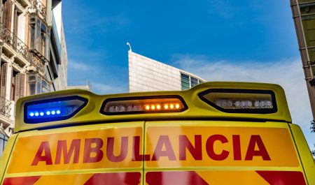 Semáforo rojo ambulancia