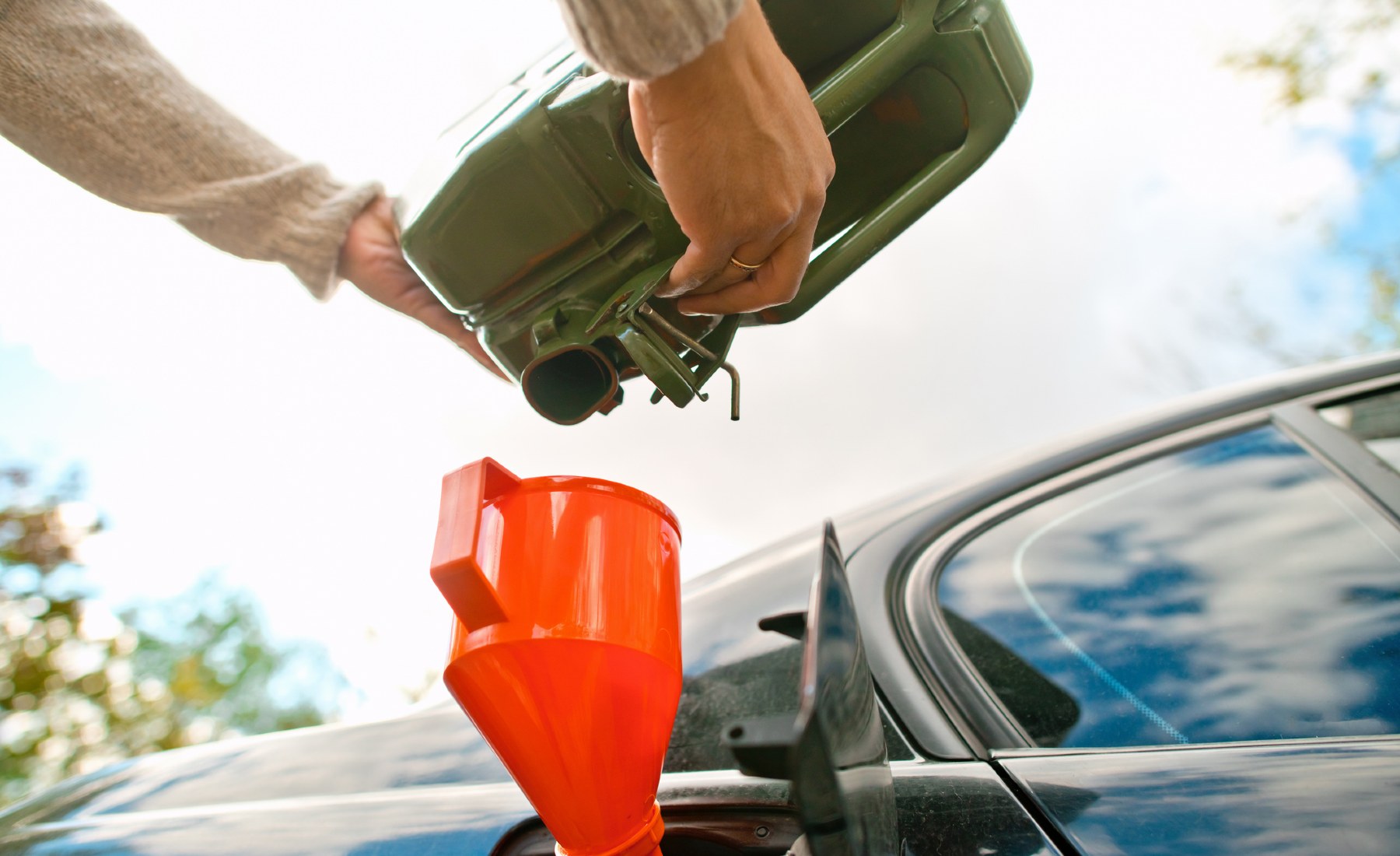 Garrafa gasolina coche