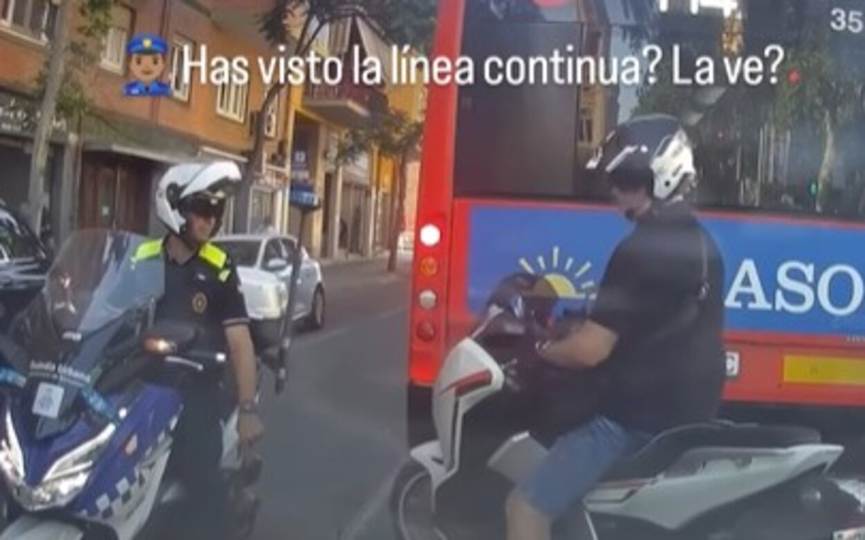 Infracción motorista Barcelona