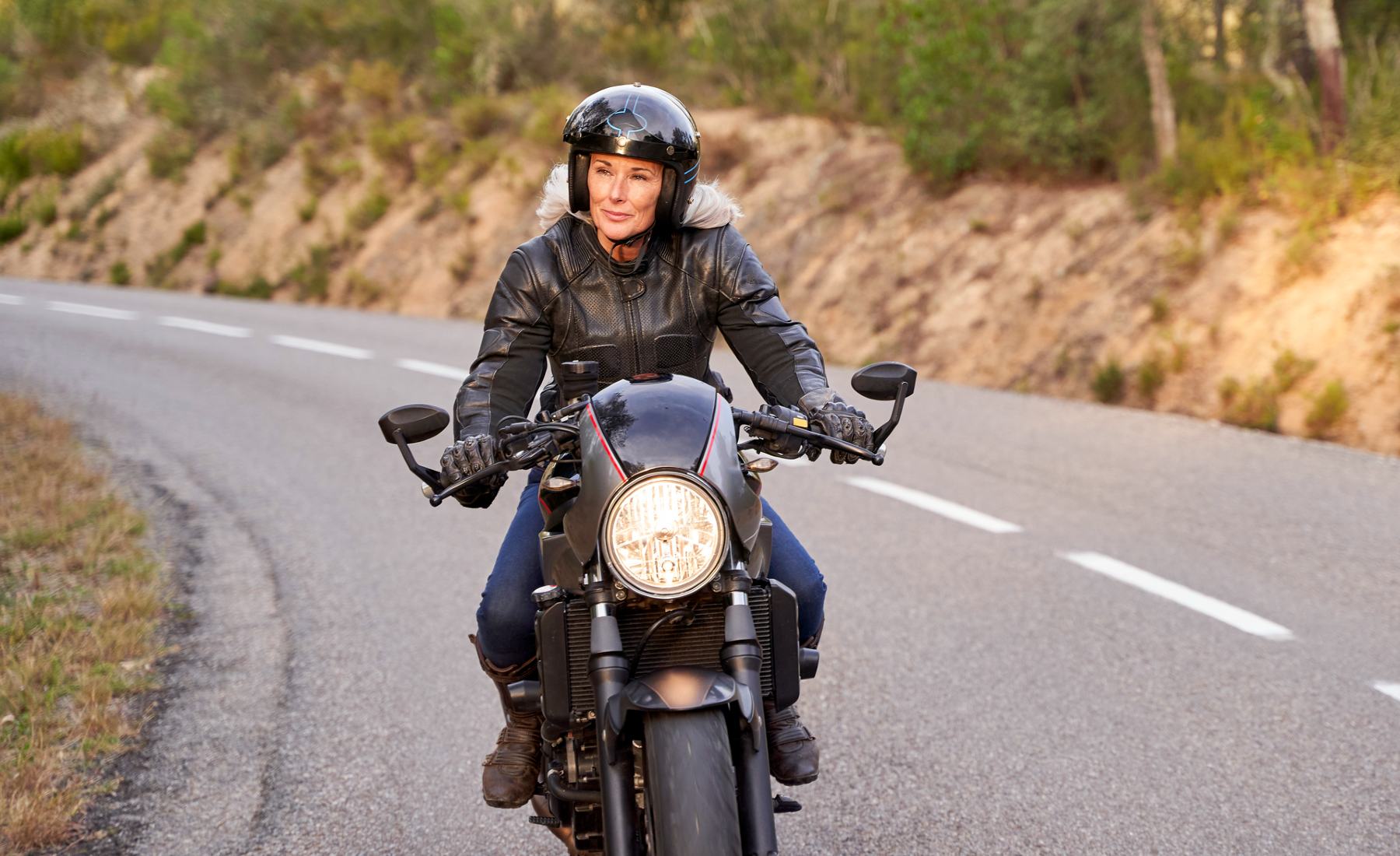Mujer moto