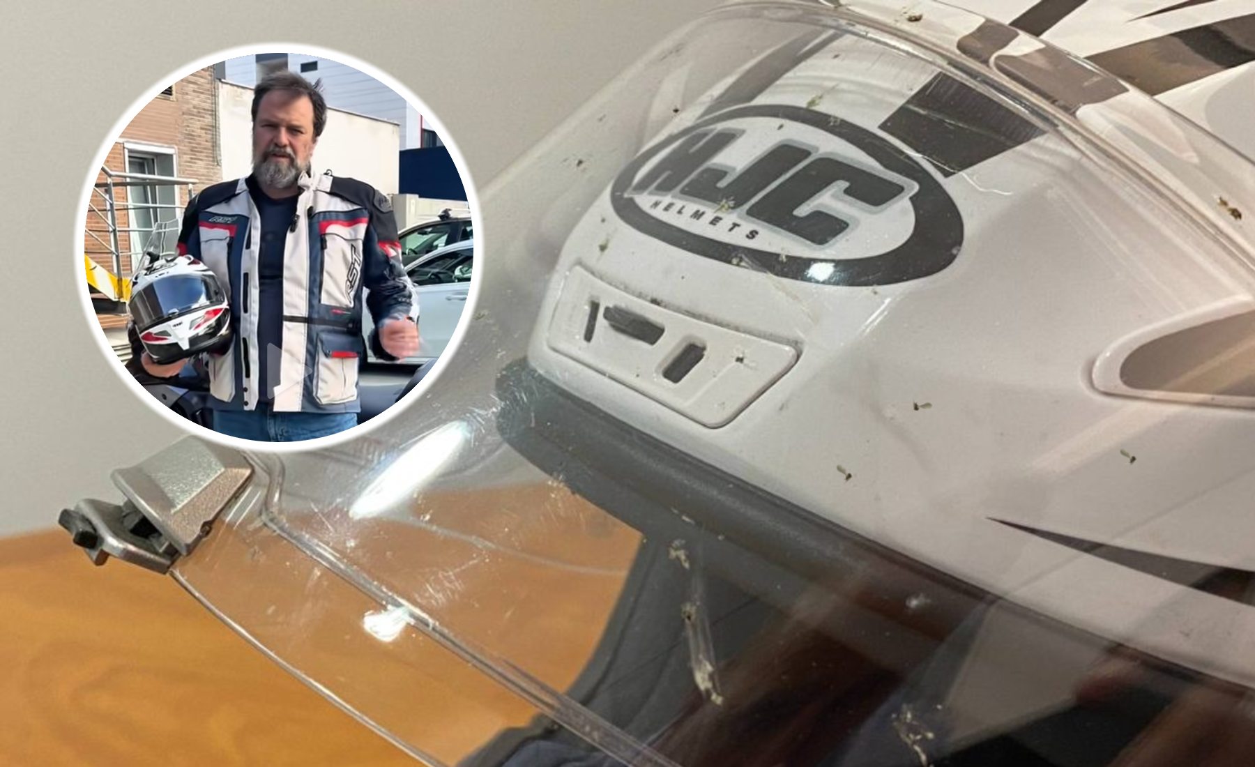 Truco mosquitos casco