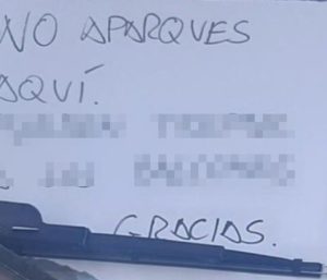 nota aparcamiento barcelona