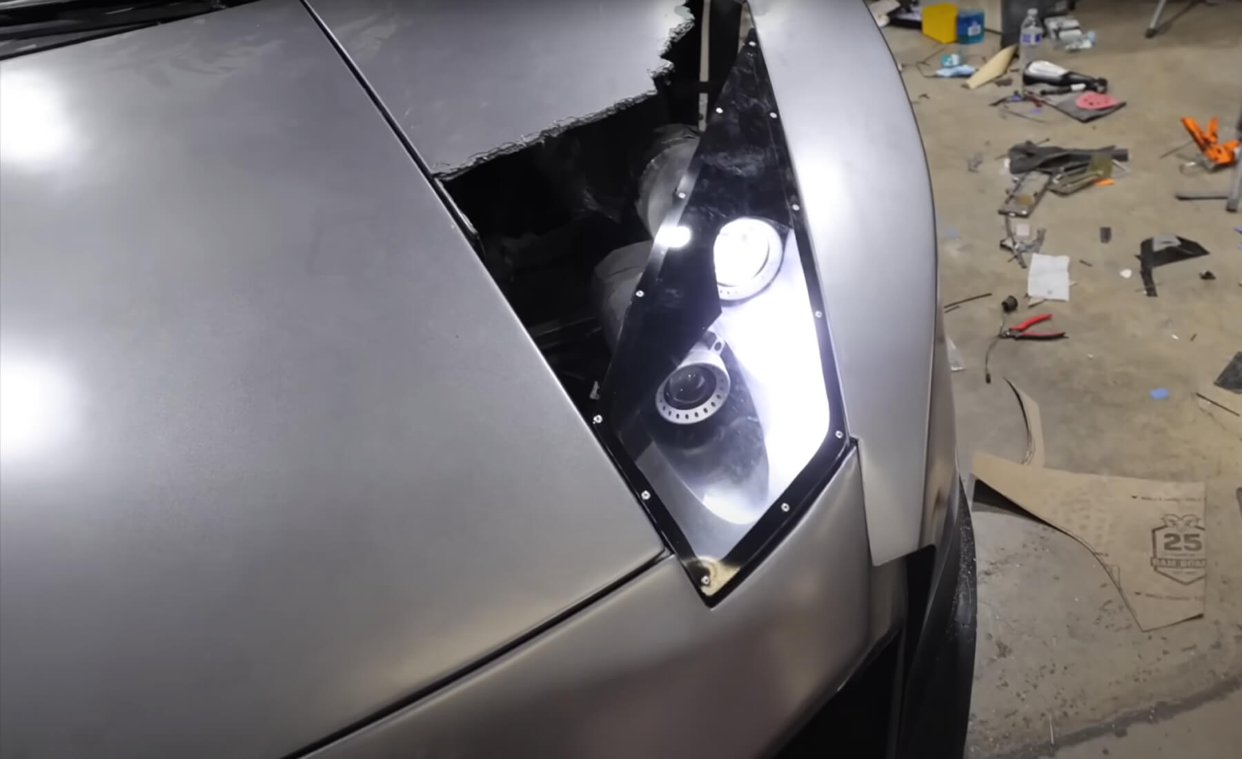 faros impresos 3d lamborghini