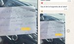 Aparca muy cerca de otro coche y le deja una nota con su número: los mensajes de Whatsapp son dignos de leer