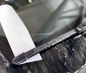 nota parabrisas coche