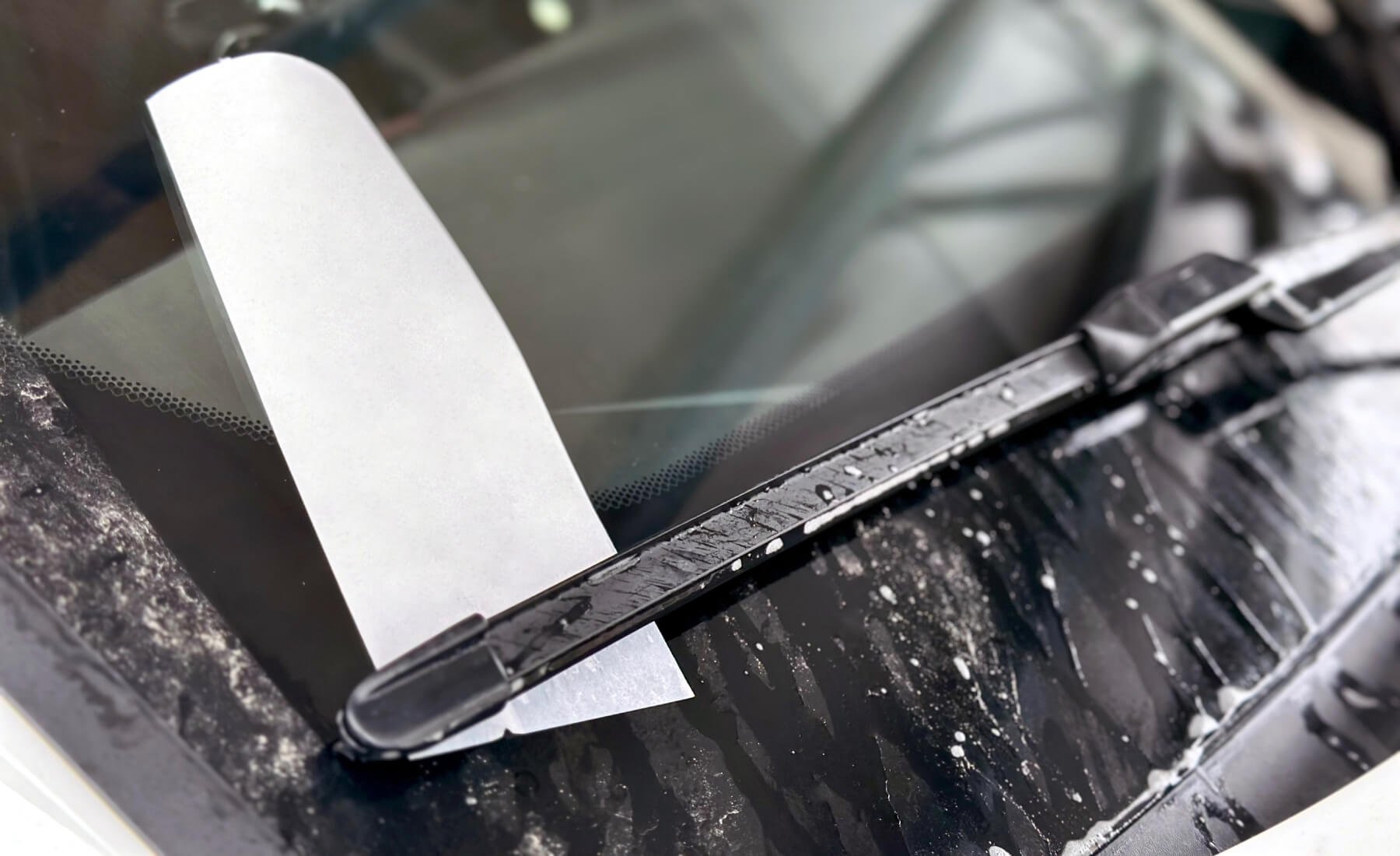 nota parabrisas coche