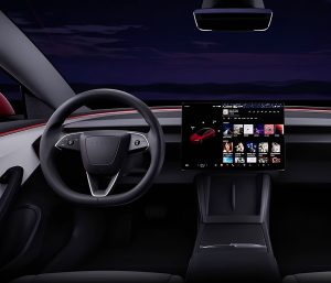 Interior Tesla luces ambiente