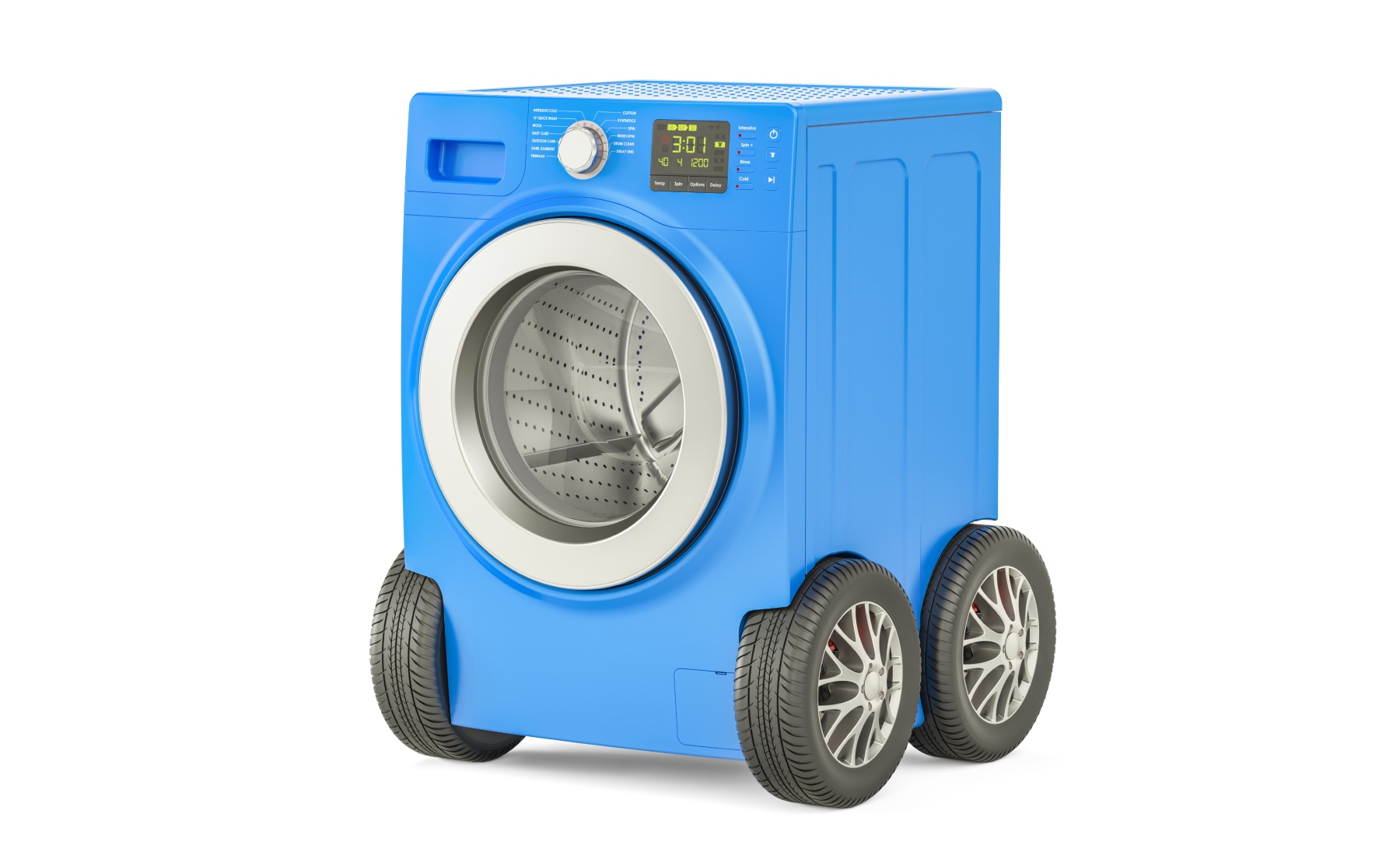 Lavadora con ruedas