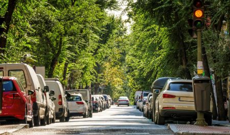Madrid coches aparcados