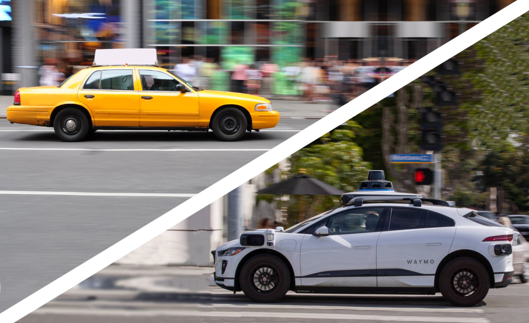 Taxis Nueva York vs. robotaxis
